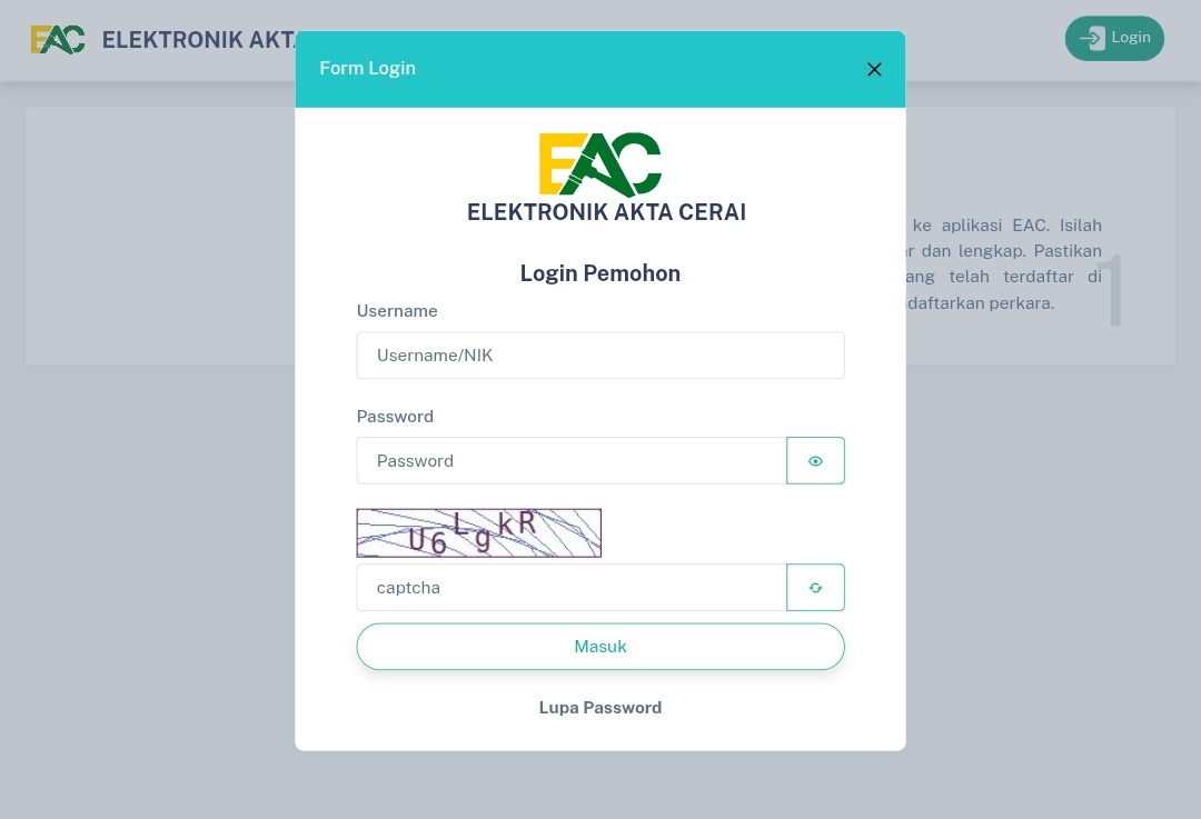 Inovasi EAC (Elektronik Akta Cerai) dalam Sistem Peradilan Modern