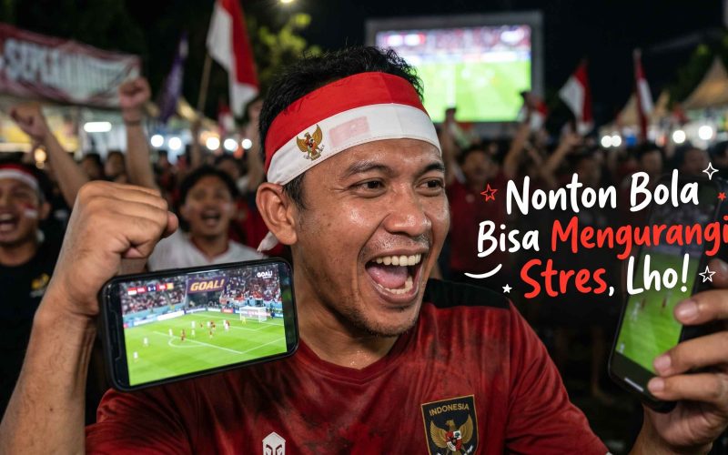 manfaat nonton bola untuk mengurangi stres