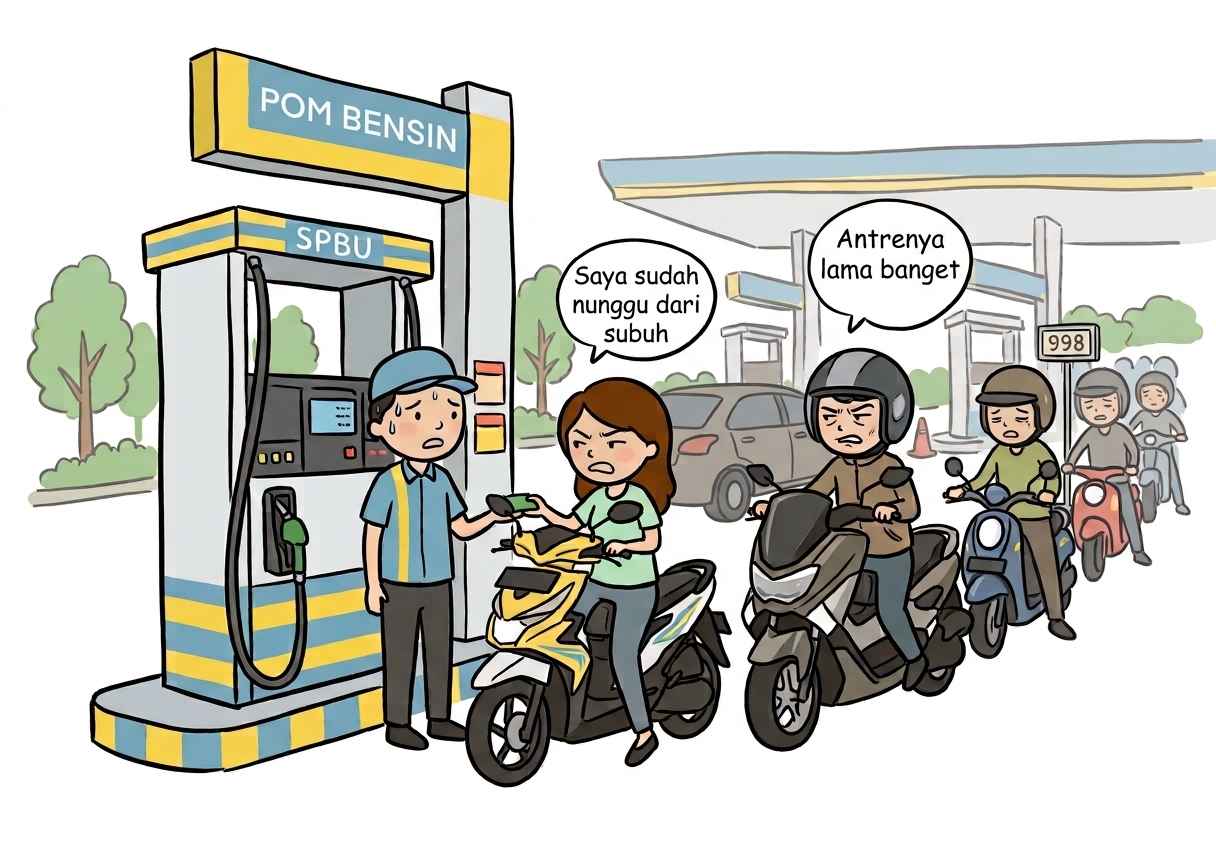 Antrean Bensin Jember Jadi Bukti Bahwa Solidaritas Panik Kita Memang Tiada Tanding