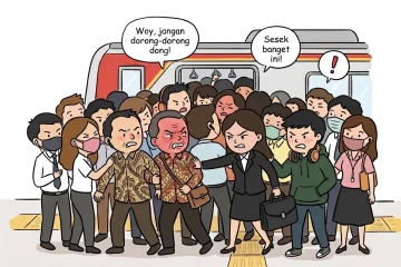 Kenyataan Pahit Kerja di Ibu Kota: Belum Sampai Kantor, Badan Sudah Remuk Duluan Kena Desak-desakan